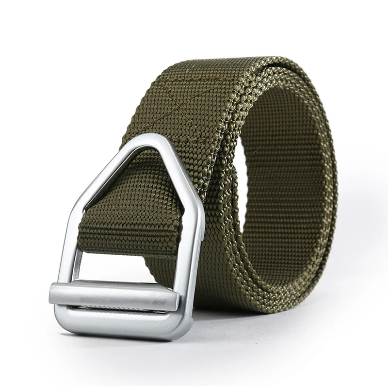 Quality Nylon belt fashion Men and Women Alloy buckle outdoor casual solid color cowboy pants | Аксессуары для одежды