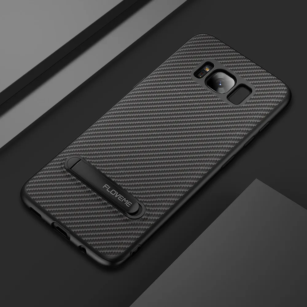 Floveme Мода ТПУ чехол для Samsung Galaxy S8 Plus творческий держатель стенд Дизайн мягкий