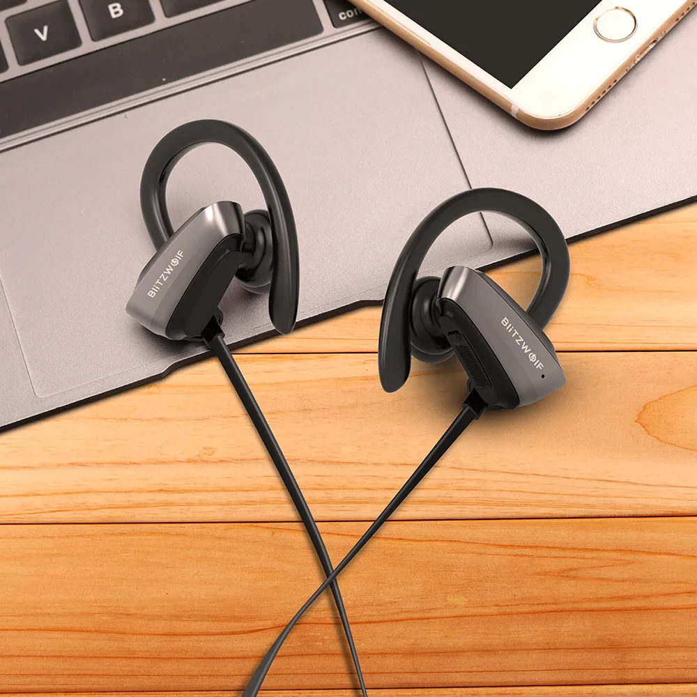 BlitzWolf беспроводные bluetooth V4.1 наушники спортивные гарнитура IPX5 водонепроницаемые с