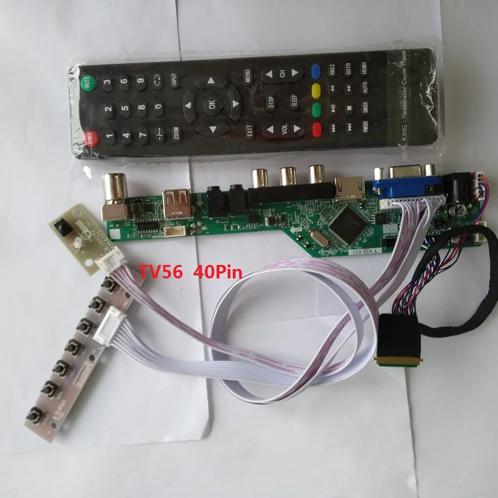

kit for LP156WH2(TL)(QA) 15.6" Controller board driver Screen panel remote VGA LCD LED 1366X768 HDMI-compatible 40pin LVDS TV AV
