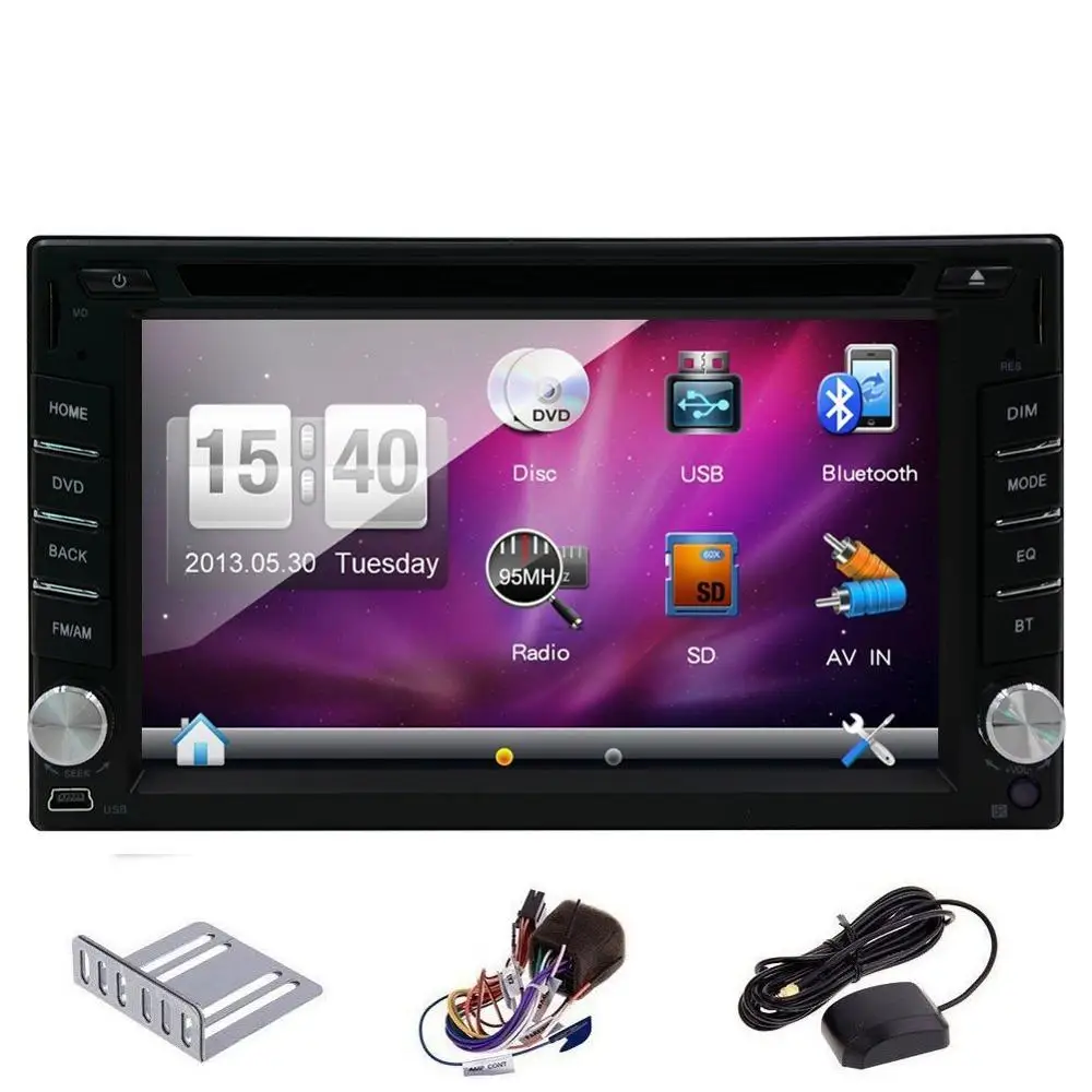 Горячая Распродажа 6 2 ''автомобильный dvd gps плеер Bluetooth Nav автомобиль аудио
