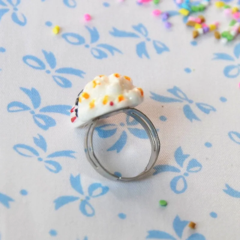 Оригинальный дизайн милое кольцо для попкорна женщин сделай сам ручная работа