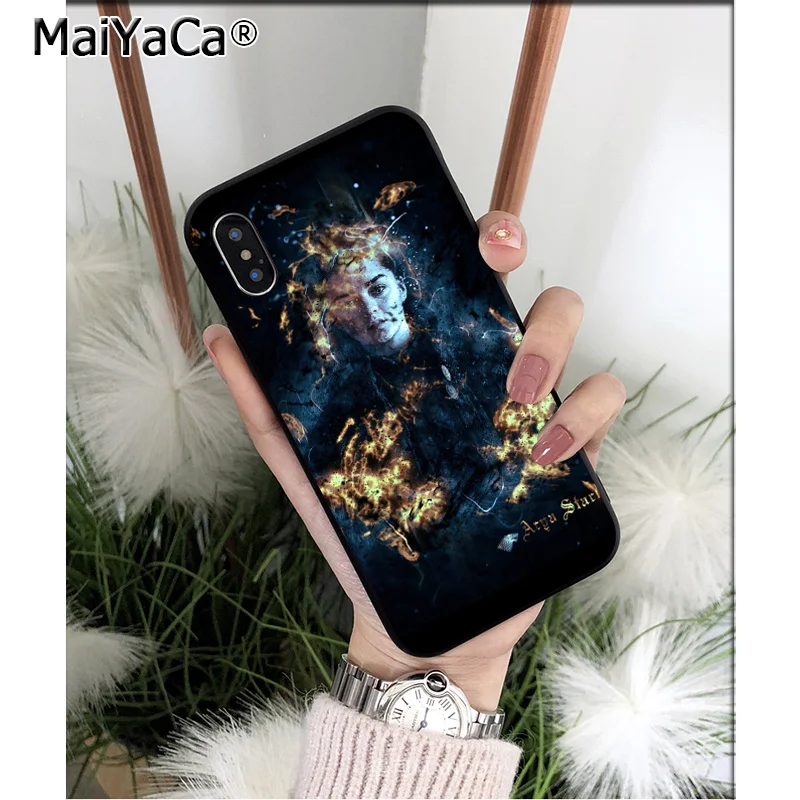 Высококачественный чехол для телефона MaiYaCa Game of Thrones Arya Stark Apple iPhone 8 7 6 6S Plus X XS MAX 5 5S