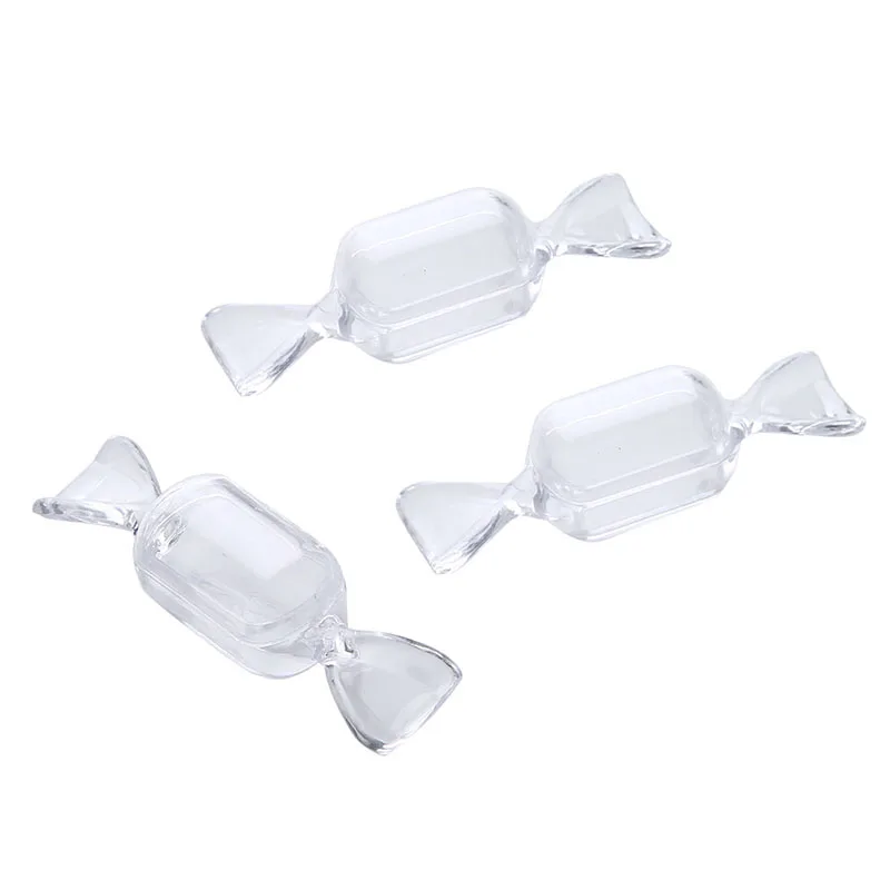 10 шт./лот коробка конфет для свадебных торжеств прозрачный пластиковый контейнер