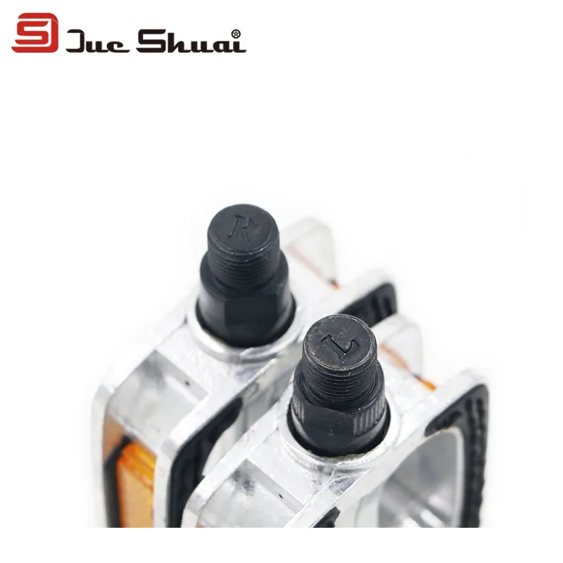 

JS Aluminum Alloy Pedals Mountain Bikes Pedals BMX Cycling Yellow Light Reflector pedales bicicleta MTB Parts bisiklet aksesuar