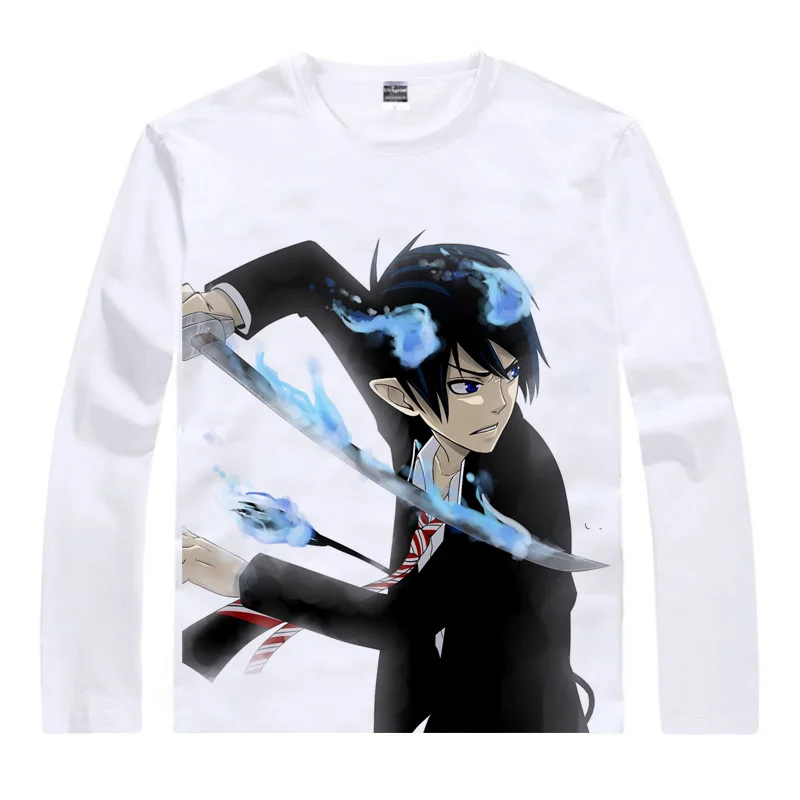 Туфли для косплея Blue Exorcist футболки мульти стиль рубашка с длинными рукавами Ao no