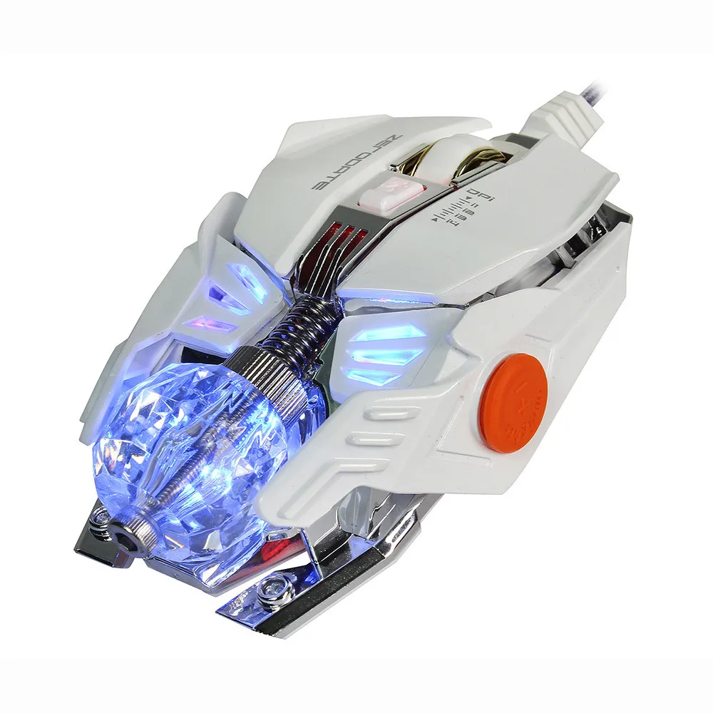ZERODATE X600 2500 dpi 8 кнопок оптическая Проводная игровая Механическая мышь для компьютера ПК ноутбука геймера# ZS