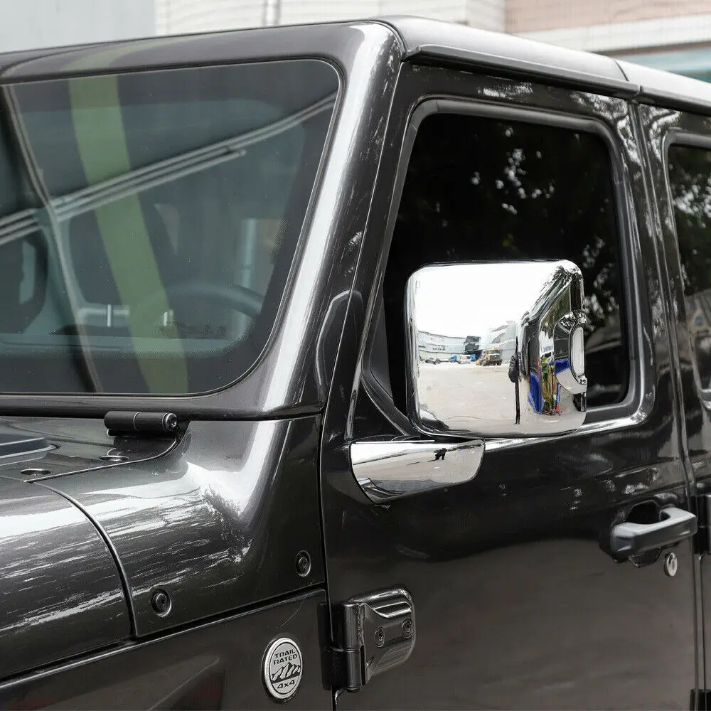 Боковые Крышки для зеркала заднего вида и базовая Крышка Jeep Wrangler JL 2018|Зеркала