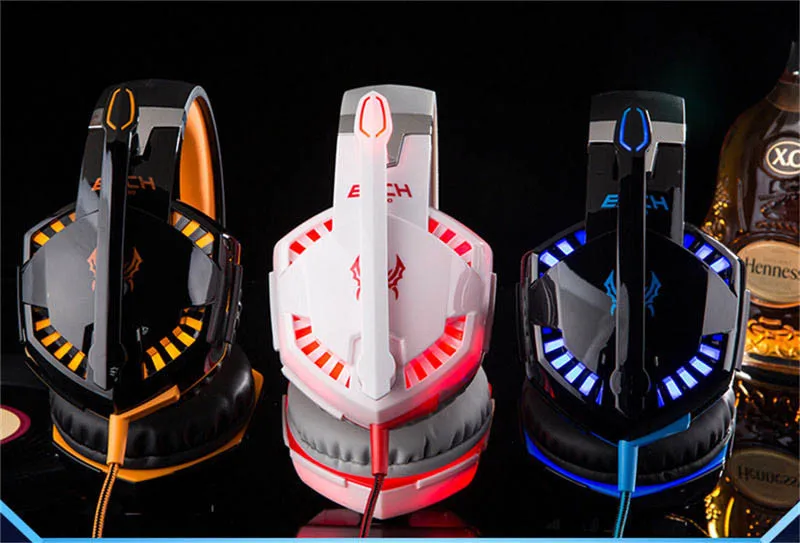 LOTONE G2000 Гарнитура игровые наушники для компьютера с микрофоном Глубокий Бас Стерео Игровые наушники 2 кабель гнездо 3.5mm USB кабель для подсветкой на компьютере