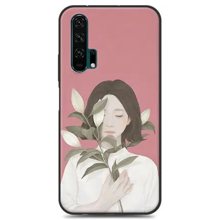 A5 Чехол-бампер для huawei Honor 20 Pro, чехол YAL-AL00 девочки, цветок, мягкий силиконовый чехол из ТПУ для телефона huawei Honor 20Pro, задний чехол s - Цвет: A5