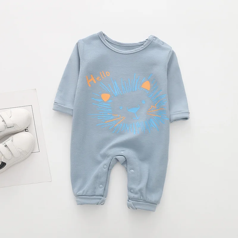 Daddy is my super hero/Детские хлопковые комбинезоны с длинными рукавами на осень-весну 4