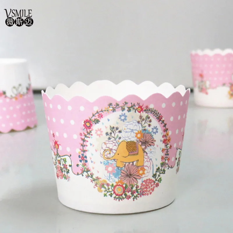 100 шт. розовая бабочка сердце слон белый горошек кошки динозавр цветы Сова