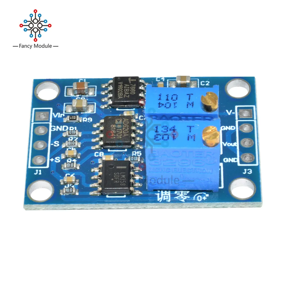 AD620 Microvolt мВ усилитель напряжения сигнальная измерительная плата модуля|board