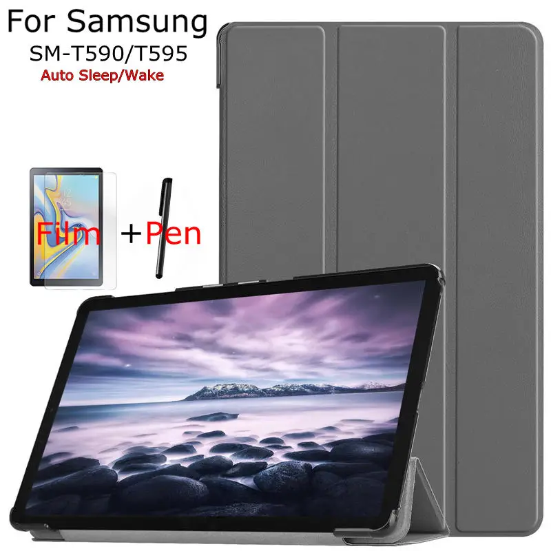 Магнитный умный чехол из искусственной кожи для Samsung Galaxy Tab A2 T590 T597 T595 10 5 &quot