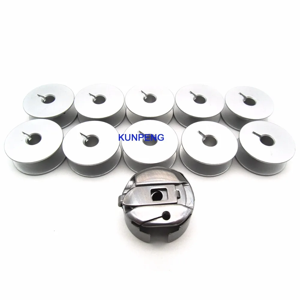 

#BC-DBM(Z1)-NBL 1PCS +18034AS 10 PCS BOBBIN CASE AND BOBBINS FIT FOR PFAFF KSM-200,SEIKO LTW-27BL,CONSEW 145,175,175R,176R