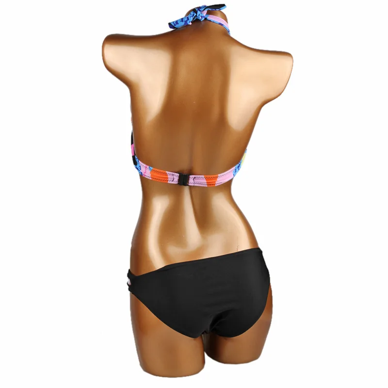 Бюстгальтер & краткие наборы купальники бикини черный низ майо де бейн femme trikinis 2017