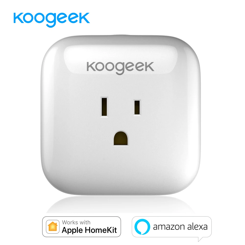 Koogeek Wifi умная вилка Беспроводная умная розетка монитор энергопотребления Голосовое управление для Apple HomeKit Alexa Google Assistant
