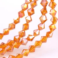 olingart 3468mm bicone upscale austrian multicolored crystal orange ab color beads loose bead bracelet diy jewelry making
