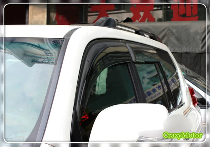 Для Toyota Prado FJ150 2010-2018 автомобильный козырек от солнца и дождя для окна дефлектор с