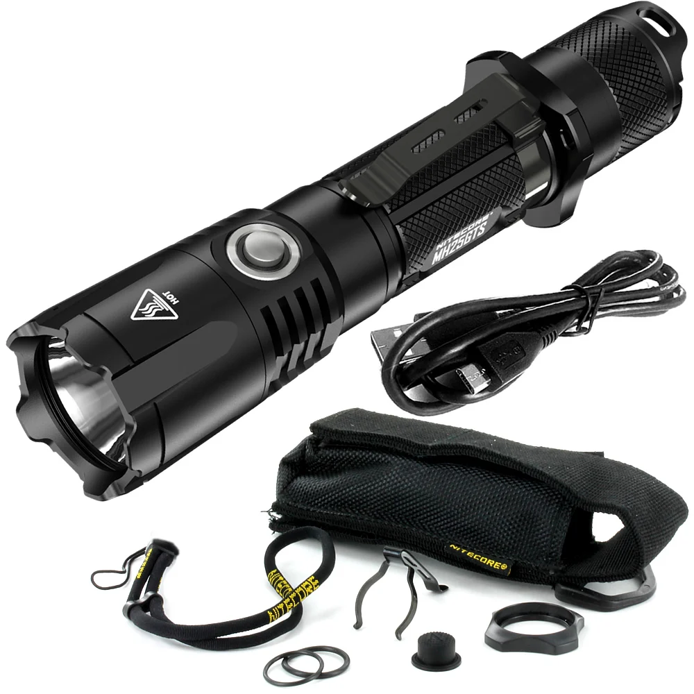 NITECORE MH25GTS NL1829LTHP низкотемпературный 18650 CREE XHP35HD светодиодный водонепроницаемый высокоэффективный тактический фонарь - Испускаемый цвет: without Battery