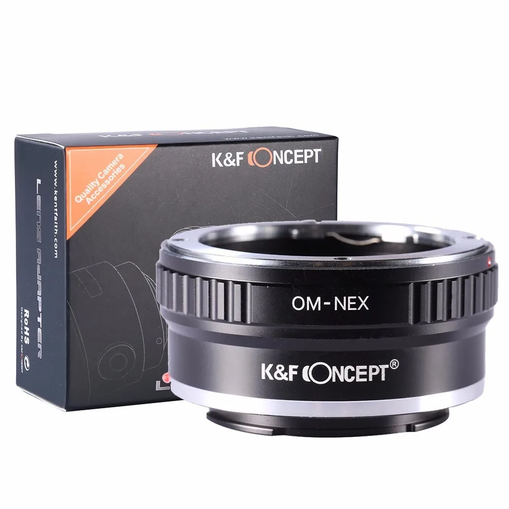 K&Fconcept Переходное кольцо Olympus OM Sony NEX для установки объективов на фото камеры E mount