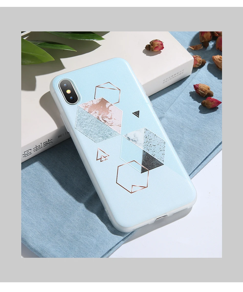 Рамочный чехол с геометрическими узорами чехол для samsung Galaxy A7 A6 S8 S9 плюс A5 A7 A3 J3 J5 S7 край Мрамор силиконовый чехол с крышкой