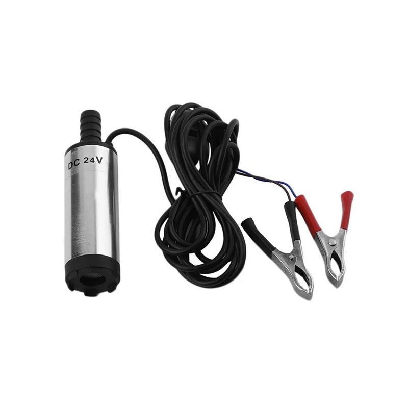 12 V/24 V DC Электрический погружной насос для перекачки дизельное топливо воды, топливоперекачивающий насос, корпус из нержавеющей стали, 12L/мин, в возрасте от 12 до 24 вольт