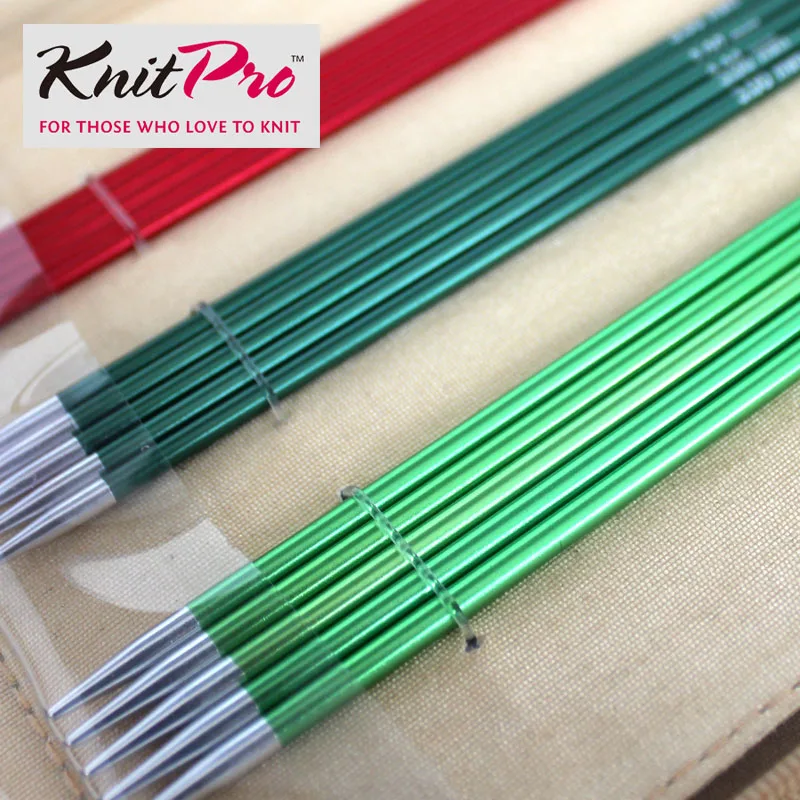 Knitpro Zing 15/20 см с двойным Алюминий Вязание иглы Набор Делюкс и гладкой Ткачество