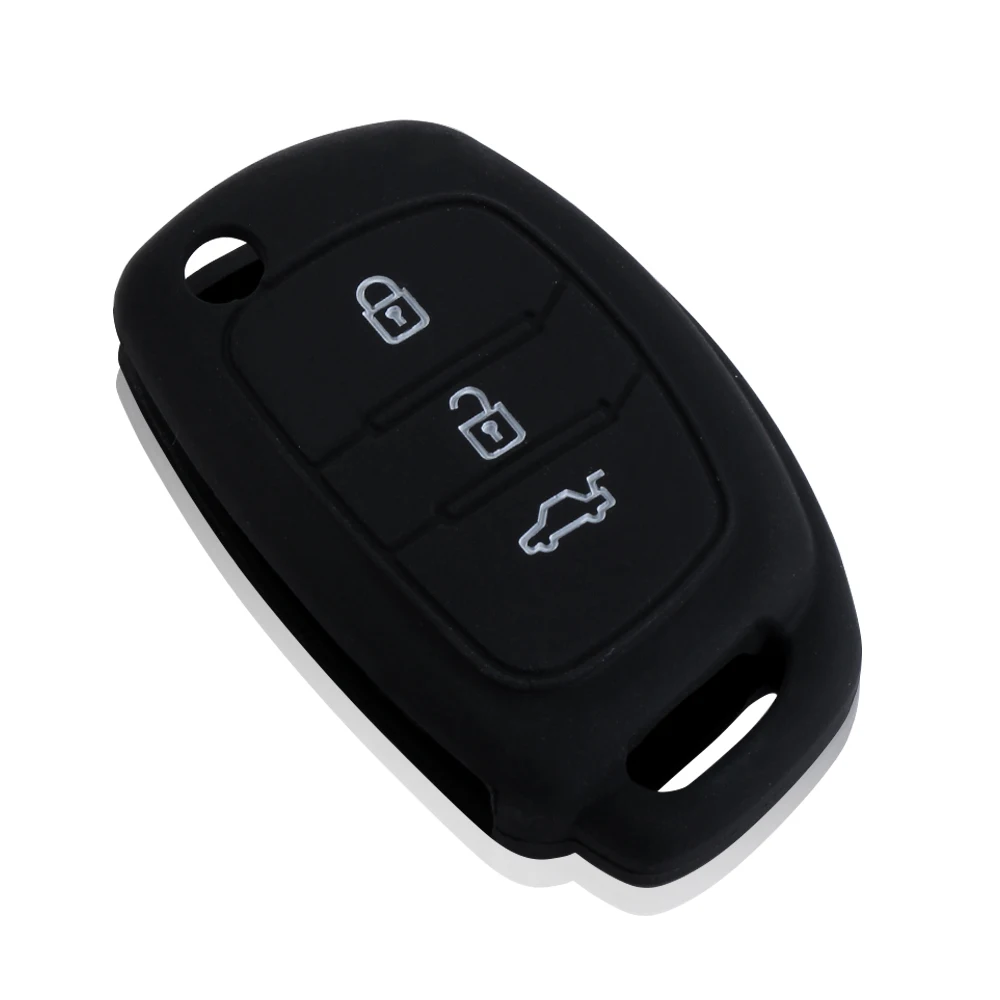 VCiiC откидной силиконовый чехол для автомобильного ключа подходит Hyundai i10 i20 i30 IX25