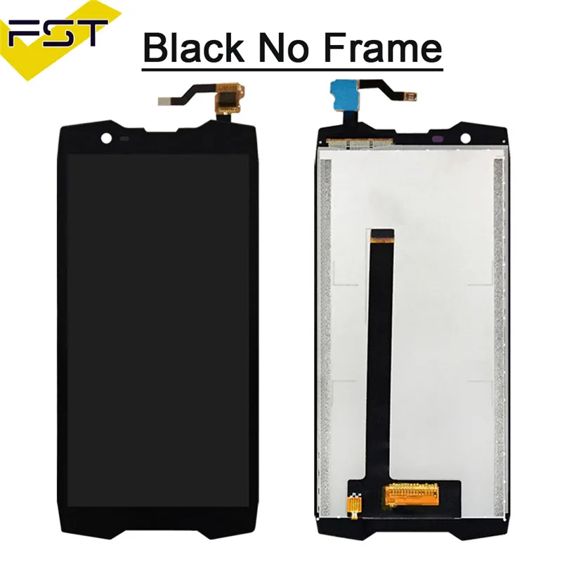 Black No Frame Протестированный ЖК-дисплей с сенсорным экраном дигитайзер для Blackview BV6800 Pro ЖК-дисплей с рамкой в сборе запасные части - Цвет: Black No Frame