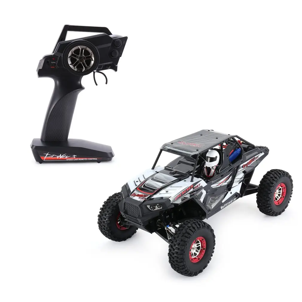Wltoys 10428-B2 1/10 2,4G 4WD Электрический скалолазание гусеничный Радиоуправляемый автомобиль пустынный грузовик внедорожный багги автомобиль с светодиодный светильник RTR модель