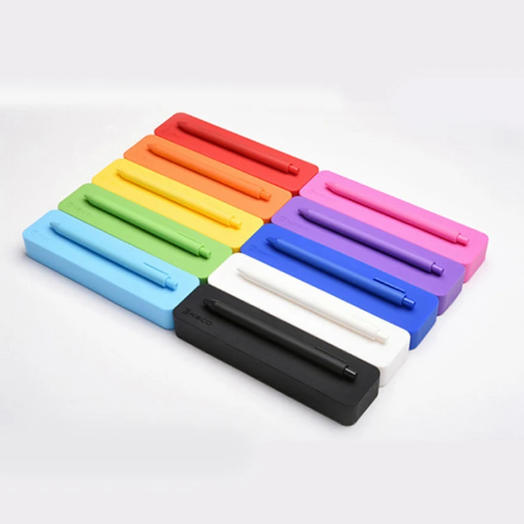 Kaco Pure Candy Color Gel Pen with Silicone Stationery Case Black Ink Refill 0.5mm Fine Point Student Writing Pens Gift Set | Канцтовары
