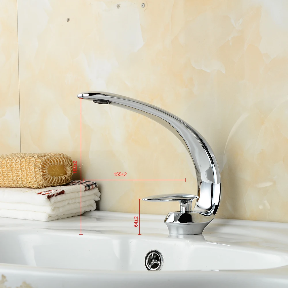 BECOLA Deck Mount Curve Spout Bathroom Wash Basin Mixer Faucet Single Handle Brass Mixer Taps Oil Rubbed Bronze Free shipping