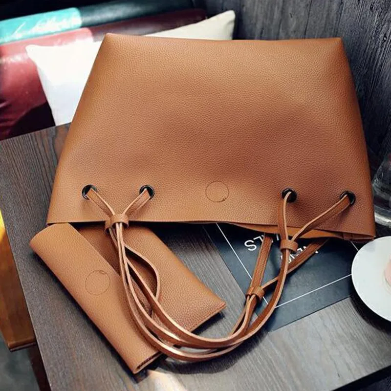 Комплект из 2 композитных сумок для женщин сумка на плечо высококачественной