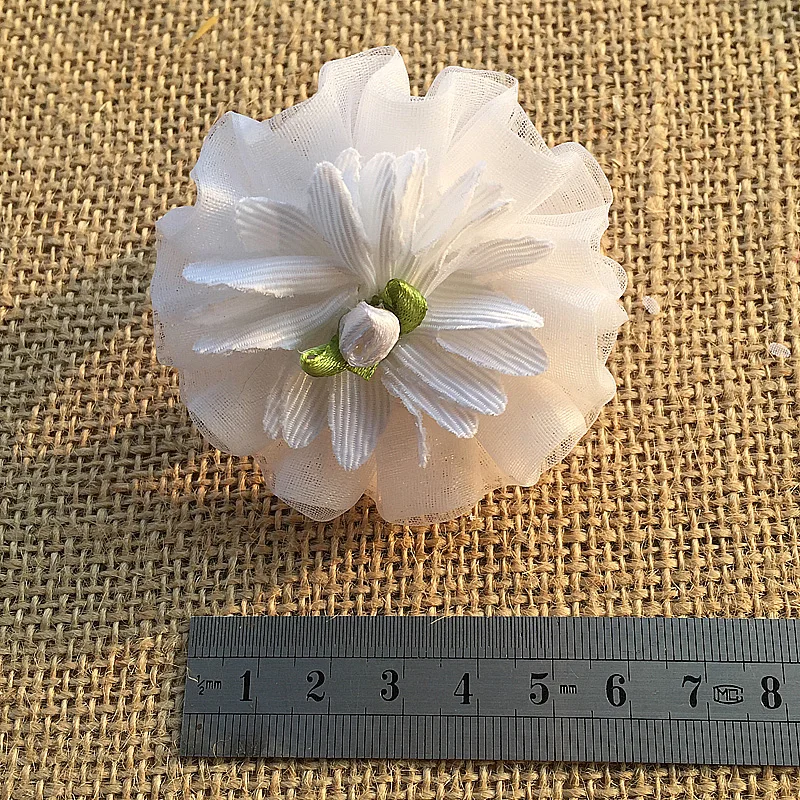 Новинка 2017 года 2 шт. белые эластичные резинки с лепестками солнца и цветами