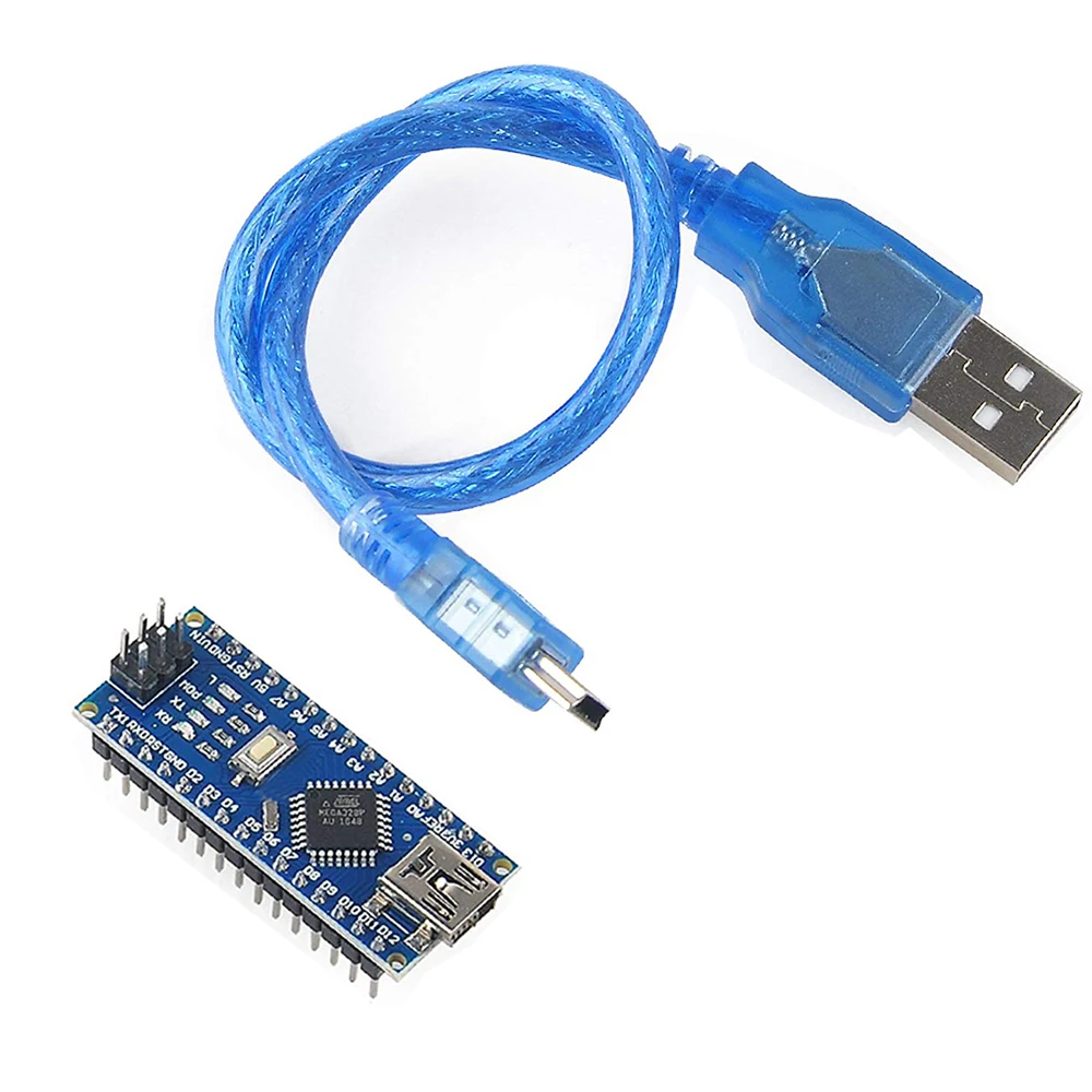 Nano Mini USB с Загрузчиком совместимый Nano 3,0 контроллер Arduino CH340 USB драйвер Nano v3.0 16 МГц ATMEGA328P кабель