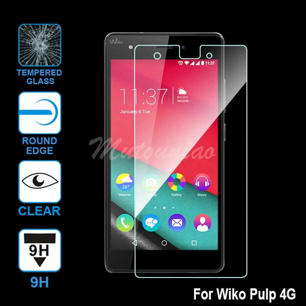 Mutouniao для Wiko мякотью 4 г 5.0 дюймов accesorios CLEAR 9 H Премиум закаленное Стекло Экран
