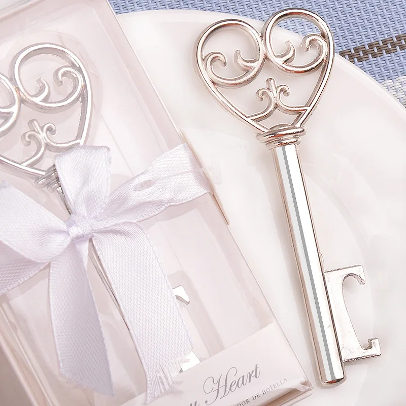 30 шт./лот Серебряный винтажный креативный ключ в форме сердца открывалка для пива