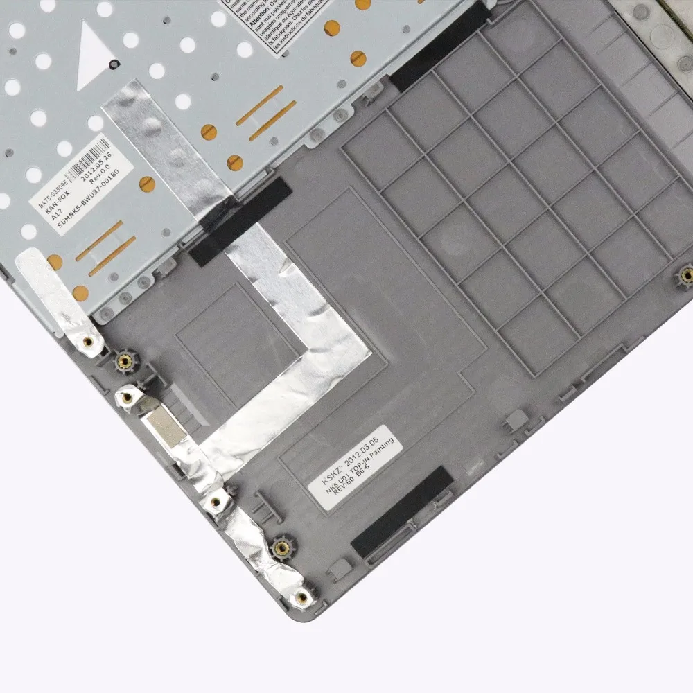 GZEELE Упор для рук для SAMSUNG NP700Z5 NP700Z5A NP700Z5B NP700Z5C верхний чехол Клавиатура США с корпусом ноутбука Сенсорная панель серебро