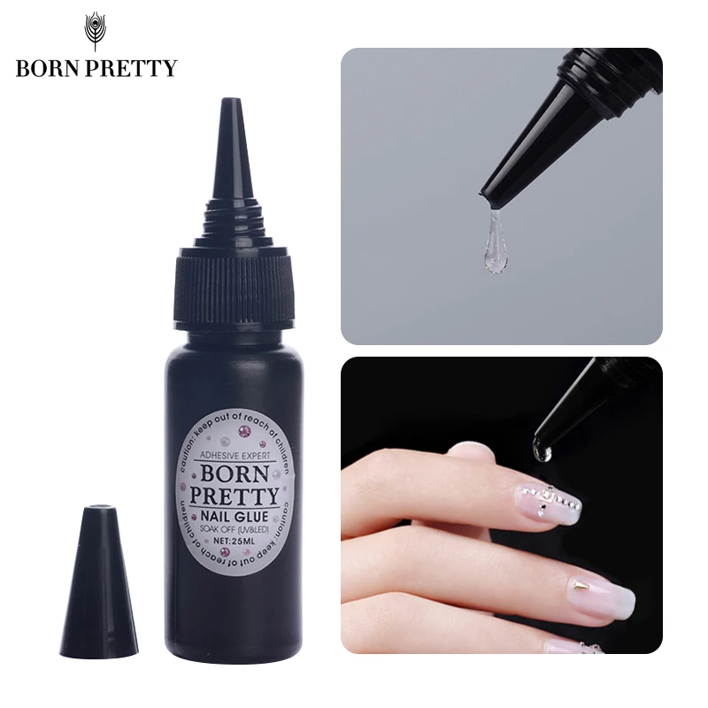 Клей для украшения ногтей BORN PRETTY 25 мл быстросохнущий клей УФ светодиодный