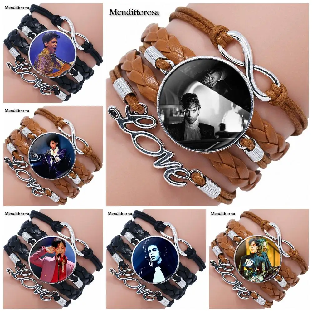 Многослойный кожаный браслет для мужчин и женщин винтажное Ювелирное Украшение