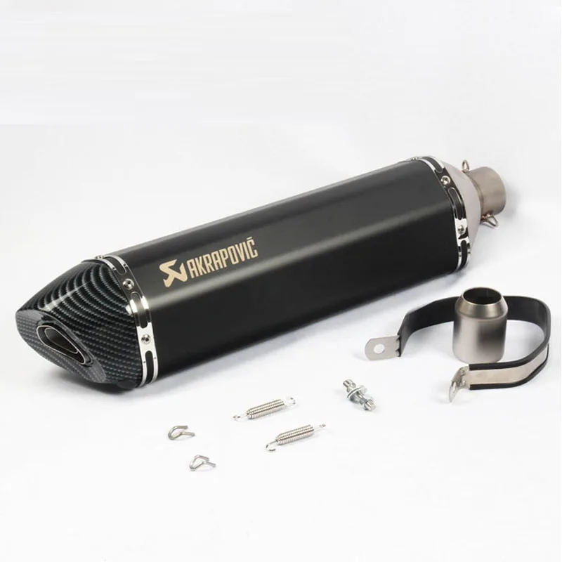 51 мм Универсальный 570 мм moto rcycle Akrapovic лазерный глушитель выхлопной трубы съемный дБ убийца echappement moto tubo de escape