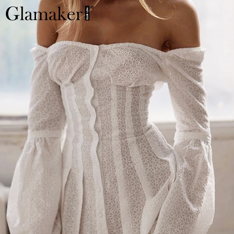 Женское плиссированное платье с открытыми плечами Glamaker летнее облегающее
