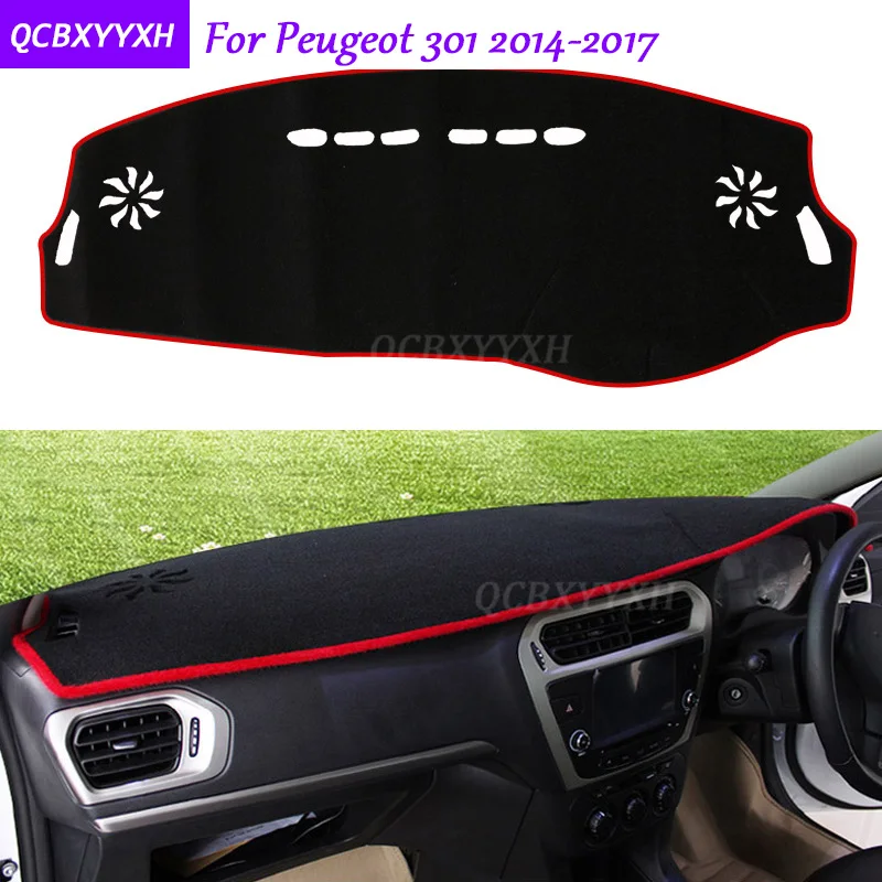Коврик для приборной панели Peugeot 301 2014 2017 защитный коврик интерьера Photophobism