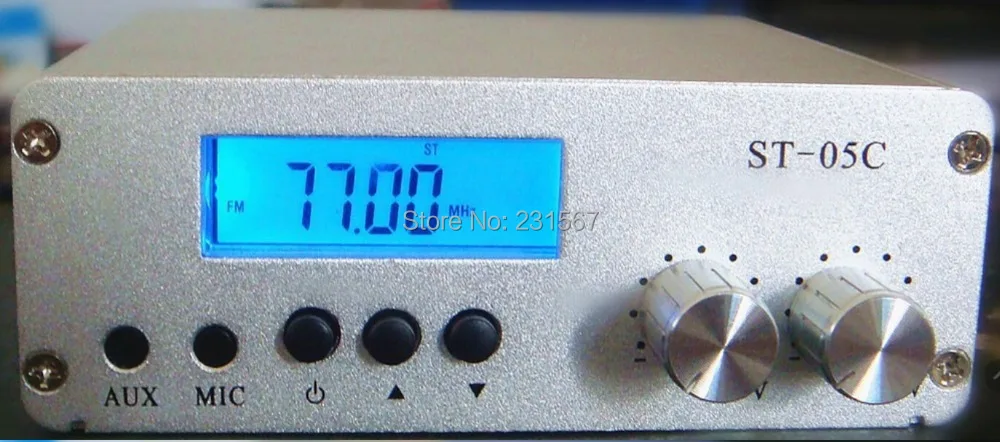 Новая модель 0.1 Вт/0.5 Вт fm передатчик стерео PLL радиовещание 77 108 мГц st 05c 1 заказ
