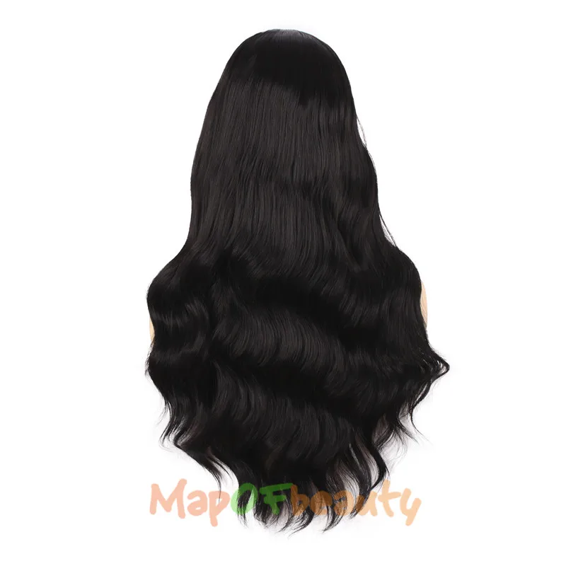 MapofBeauty 26 &quotдлинный кудрявый серый коричневый черный парик синтетический для