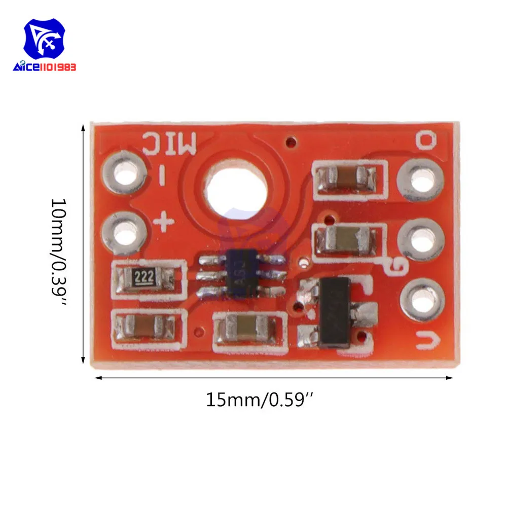 Плата усилителя микрофона MAX9812L DC 3 6 в модуль Amp для Arduino|Интегральные схемы| |