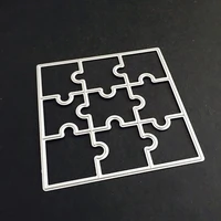 scd202 puzzle metal cutting dies for scrapbooking stencils diy album cards decoration embossing folder die cutter template tools