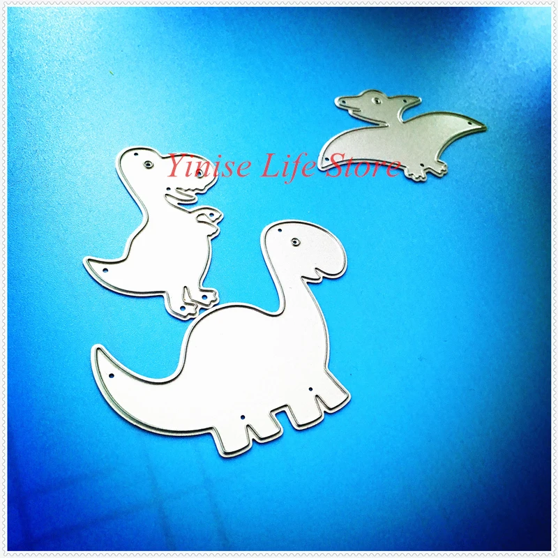 YLCD515 металлические режущие штампы с тремя динозаврами для фотографий|cutting dies|cutting