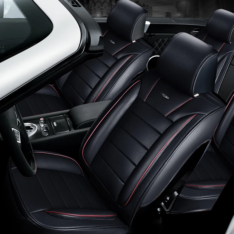 

3D Styling Sport Car Seat Cover Cushion For Hyundai i30 ix35 ix25 Elantra Santa Fe Sonata Tucson High-fiber Leather Car pad